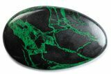 Polished Green Uvarovite Garnet Stone - Russia #380126-1